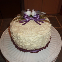 Winter Bridayl Shower I made this for a small after-the-fact celebration of a friend who eloped during a winter vacation trip. Yellow cake with vanilla...