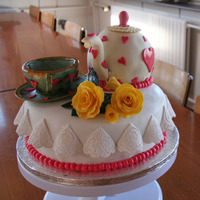 Tepot Cake A fun and also stressful project here I threw myself into (and so at my own request)Well, it went around. ok.Teapot I made the chocolate...