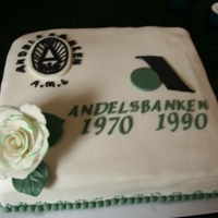 40 Year At Work I have made this 3 cakes for a friend.Choklatecake, mazarin and bisquit.filling: chokolateganasche, orangemoussecoveret whit fondant, roses...