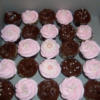 Brown & Pink Cupcakes 