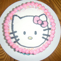 Hello Kitty 1St Birthday Party 6" Round Marble "Smash" Cake with buttercream frosting This also went with 100 Coordinating cupcakes (see more pictures)