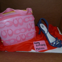 My First Time Doing A Shoe And Purse Cake A cake for my brothers girlfriend. She loved it!