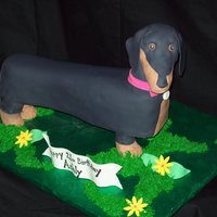Dog Birthday Cake This was a cake I did for a girls 21st birthday!