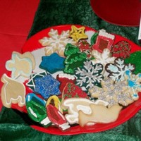 Holiday Display Cookies A tray of decorated "display" cookies to market my Holiday Cookie Kits that I am selling in my area. Each kit contains 1 dozen...