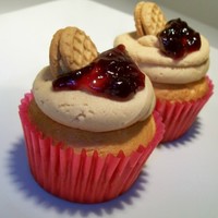 Peanut Butter And Jelly Cupcakes Created for annual church picnic 29 August 2010