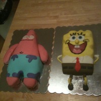 Sponge Bob, Patrick Something I made for a school cake walk