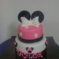 Minnie Mouse Birthday Minnie mouse birthday cake for a little girl turning one