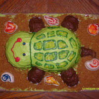 Turtle made this cake for my nephew's 1st birthday...my hubby calls him (nephew) "Turtle"