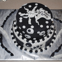 Lady Gaga Cake This is my 3rd fondant cake. I am pleased with it, although, working with black fondant is not very fun. I made this for my niece because...