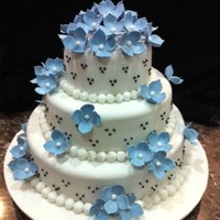 Black & White Wedding Cake My first wedding cake!