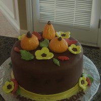 Fall Birthday Cake 