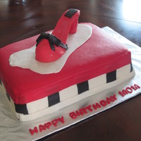 Shoe Box Cake With Heel 