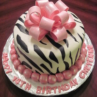Zebra Print With Bow 