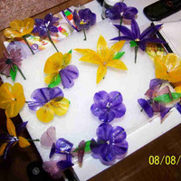 Gelatin Flowers Flavored Gelatin flowers