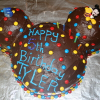 Mickey Mouse Silhouette This was a rush job unfortunately but I still liked how it turned out. The main part is a 2 layer 12 in round and the ears are hand carved...