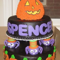 A Halloween Birthday! This is a birthday cake I created for my nephew (Wilton inspired)....I am very much a beginner to the world of cake, and was proud of how...