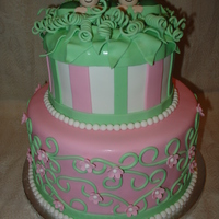 Shayla's Twins Baby Shower Cake 