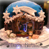 Nativity In A Cake With our traditional cake,called panettone, we prepare this new cake.