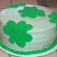 St. Patrick's Day Cake White Cake with BC icing & cookies & cream filling. I've been reading a lot of cake decorating books & got this idea from...