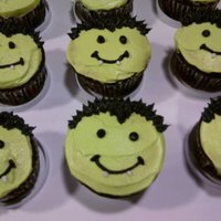 Vampire Cupcakes made for my daughter's preschool. I saw them on wilton.com