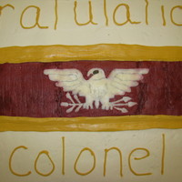 Colonel Shoulder Board Promotion cake for a Colonel in the Army. FBCT