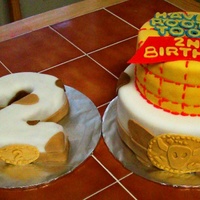 Woody/toy Story Cake This is a Woody inspired cake with a matching 2! Inspired by: http://www.cakecentral.com/cake-photo_1548527.html