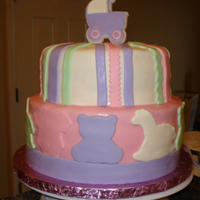 It's A Girl-Baby Shower Cake Carousel-Style Theme. All mmf.