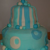 Birthday Cake In Blue 