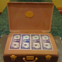 Briefcase Birthday Cake My daughter made this cake for her friends birthday. She got the idea from a Pink Cake Box cake. She went to Walmart and had the edible...