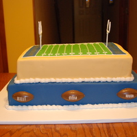 Tu Football Tailgate Party Football cake for my daughters company tailgate party before the big game.