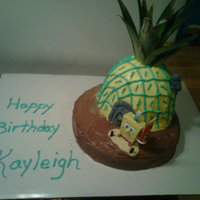 Spongebob's Pineapple I made a pineapple flavored cake with coconut butterrcream icing and the Wilton Doll Mold for the pineapple shape. After the cake cooled I...