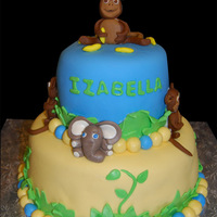 Monkey And Elephant Cake Monkey and Elephant Cake