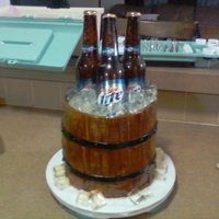 Miller Light Bucket Cake 