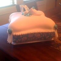 Cinderella first gumpaste shoe, as well as first pillow cake.... was a lot of fun