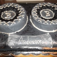 Speaker Box Cake This is custom cut cake to look like the speaker box the groom builds...their initials are on the speakers as well as their new last name...