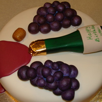 Wine Cake Wine cake for someone's 60th birthday!