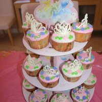 Princess Cupcakes The Mom wanted the cupcakes to be like the photo on the box of the Princess kit and instead of using the picks that came with it I wanted...