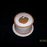 Thanksgiving Turkey Another quick cake - buttercream with fondant accent