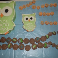 Owl Baby Shower Cake "whooo doesnt love a baby", baby shower cake
