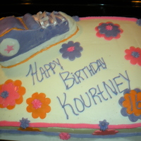 Sweet 16 Cake Cereal treat shoe.. this was my first.. and I learned alot of lessons :) But not bad for my first