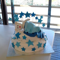 Baby Boy Babyshower Cake this is the first cake i ever really made...it was for my best friends babyshower...
