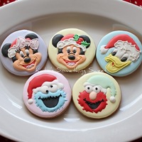 Character Christmas Cookies Mini Mouse, Micky Mouse, Donald DuckCookie Monster and Elmo!