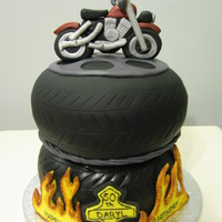 Motorcycle Birthday Cake Motorcycle birthday cake for a lawyer turning 50