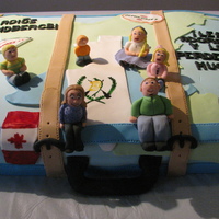 Adios! Made this cake for a going away party. First time making people, the littest one turned out the best since he was the last one. Enough for...