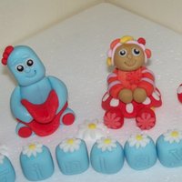 In The Night Garden Toppers just finished so not tidy looking, I must make 10 of these sets a month they are so popular I also make the others characters