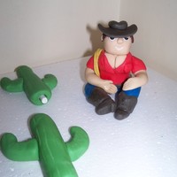 Buff Cowboy Im slowly getting used to making people hes just finished so still a little sticky looking