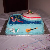 Birthday Boating Cake this was a cake i made for my boyfriend for a surprise bd party. i had absolutely no idea how to work with fondant. thus the boat turned...