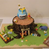 Winnie The Pooh Shower Cake 
