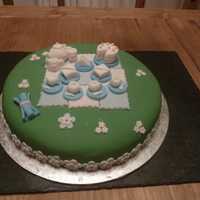 Picnic Cake - My 2Nd Cake The 1st cake I made using fondant.