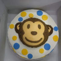 Monkey Cake monkey cake with smaller smash monkey for baby